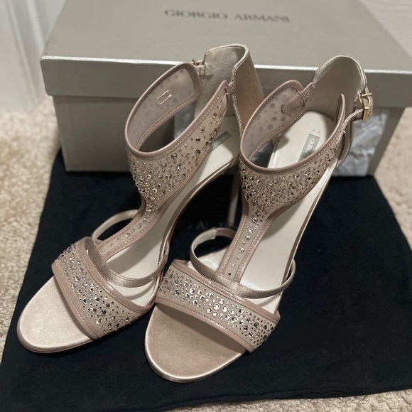 Authentic Giorgio Armani Swarovski Sandals - Picture 3 of 16